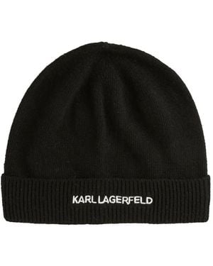 Karl Lagerfeld K/Essential Beanie - Schwarz
