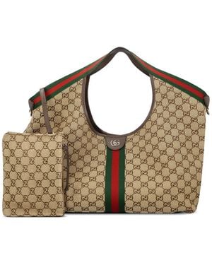 Gucci Large Giglio Tote Bag - Metallic