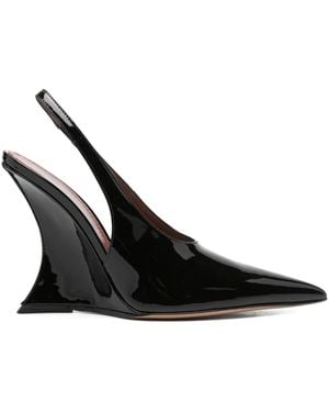 Paris Texas 105 Mm Slingback Pumps Met Sleehak - Zwart