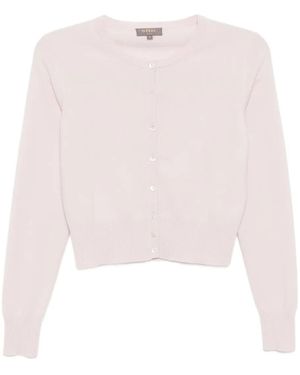 N.Peal Cashmere Ivy Cardigan - Pink