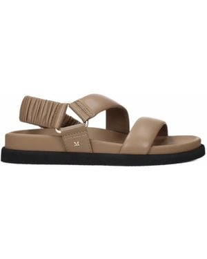 Max Mara Crossover-Strap Sandals - Brown