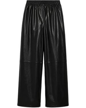 Jonathan Simkhai Pantalones Rectos Corrine De Piel - Negro