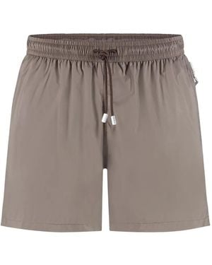 Fedeli Madeira Badeshorts Mit Kordelzug - Grau