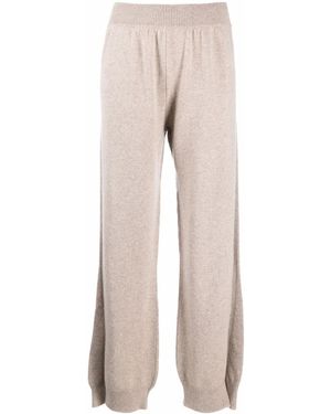 Barrie Tapered-Leg Cashmere Trousers - Natural