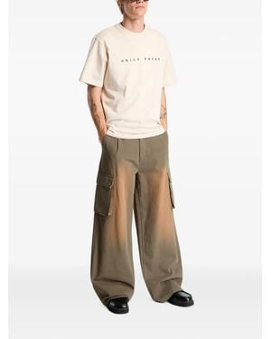 Daily Paper Washed Belt-Loop Cargo Trousers - White