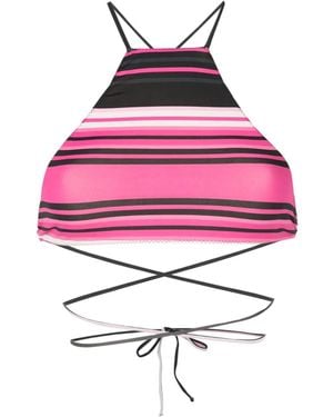 Clube Bossa Gestreiftes Chung Bikinioberteil - Pink