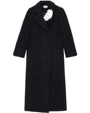 ShuShu/Tong Ruffle-Detail Coat - Black