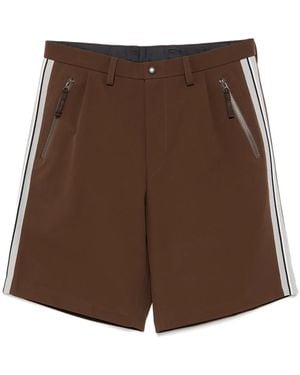 Kolor Striped Shorts - Brown