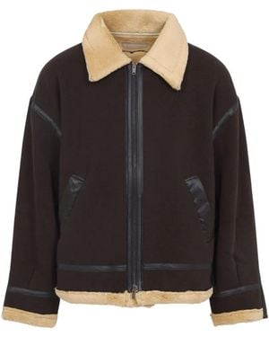 Mastermind Japan Shearling-Trim Jacket - Black