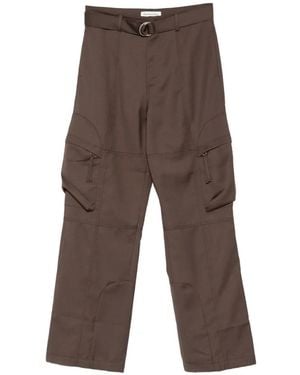 Frankie Shop Kelly Belted Cargo Trousers - Brown