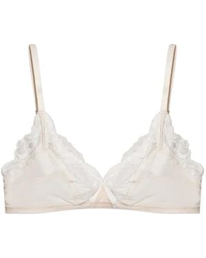 Hanro Lysia Lace-Trim Bra - Natural