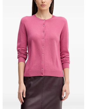 Benetton Cardigan Mit Knöpfen - Pink
