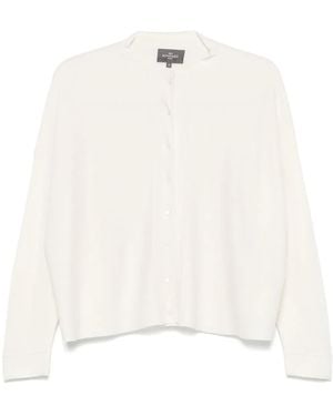 Bompard Fine-Knit Cardigan - White