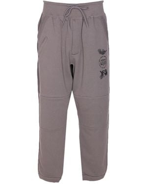 Y-3 X adidas Jogginghose mit Umschlag - Grau