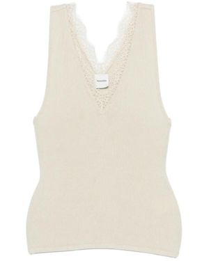 Nanushka Siara V-Neck Tank Top - White