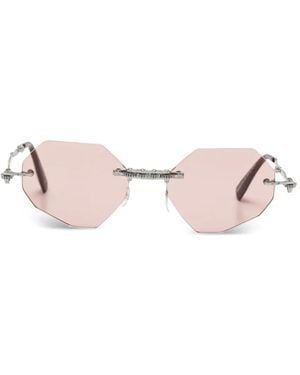 Kuboraum Geometric-Frame Sunglasses - Pink