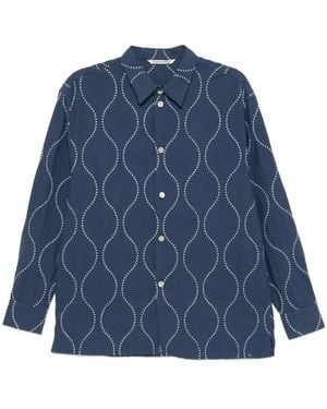 A Kind Of Guise Embroidered Shirt - Blue