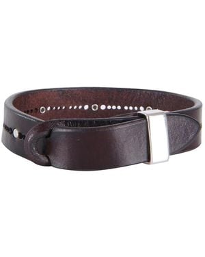 Orciani Lederarmband mit Nietendetail - Braun