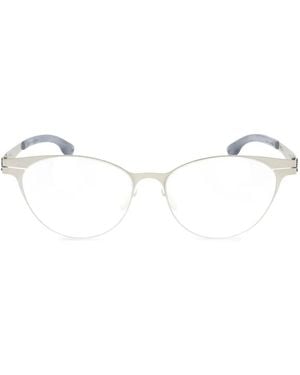 Ic! Berlin Bossa Nova Oval-Frame Glasses - Natural