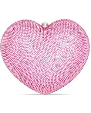 Judith Leiber Pochette À Ornements En Cristal L'Amour - Rose