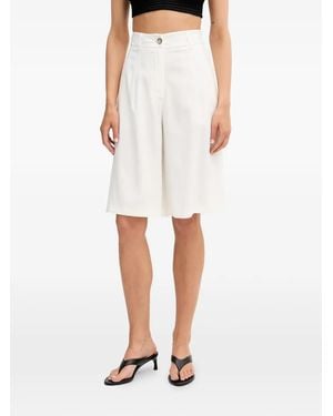 ViCOLO Pleated Tailored Shorts - White
