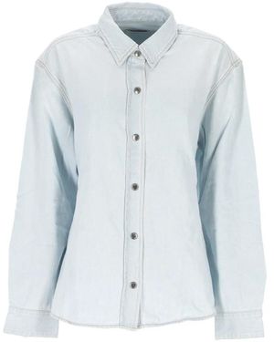 Agolde Cut-Out Shirt - Blue