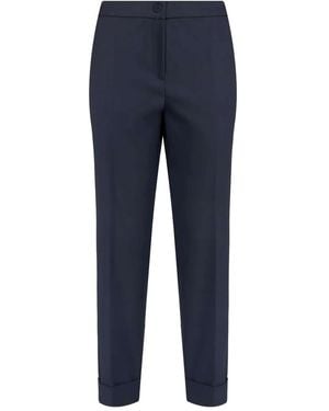 Caractere Pantaloni Con Risvolto - Blu