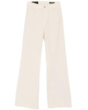 Dondup Amber Flared-Leg Pants - White