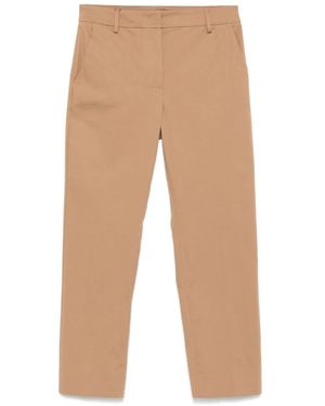 Weekend by Maxmara Stretch-Cotton Pants - Natural