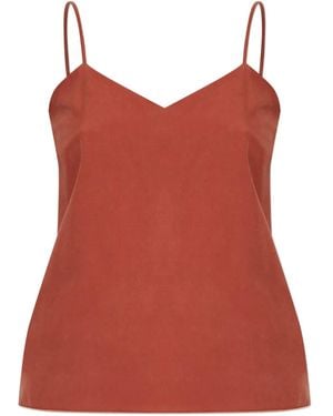 Max Mara V-Neck Top - Red