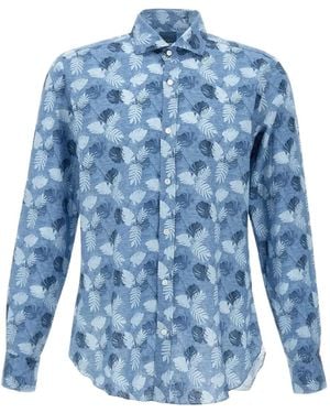 Barba Napoli Dandylife Overhemd - Blauw