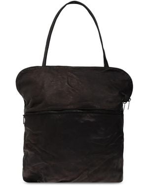 Yohji Yamamoto Handtasche aus Leder - Schwarz
