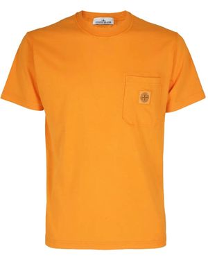 Stone Island ポケットディテール Tシャツ - オレンジ