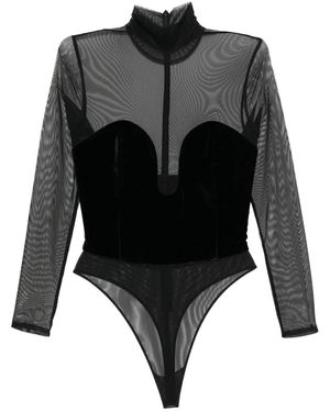 Xenia Magera All Eyes On Me Top - Black