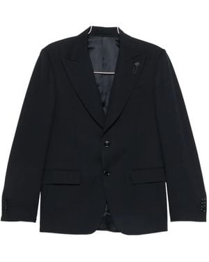 Lardini Peak-Lapel Blazer - Blue