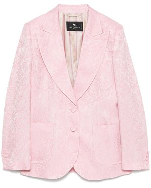 Etro ジャカード ジャケット - ピンク