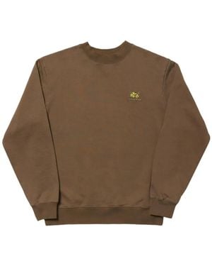 Nicholas Daley Sweater Met Geborduurd Logo - Bruin