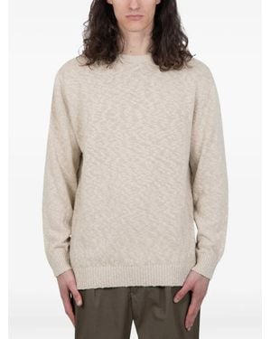 Beams Plus 5G Crew-Neck Sweater - Natural