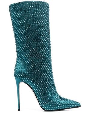 Le Silla Botas Gilda con apliques de cristales - Verde
