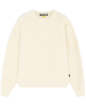 Iuter Parquet Reversive Crew-Neck Jumper - Natural