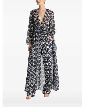 Diarrablu Top Con Estampado Geométrico - Blanco