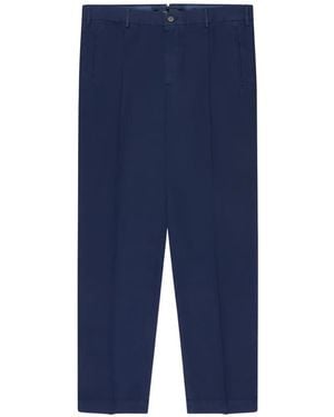 Slowear Pleated Tapered Trousers - Blue