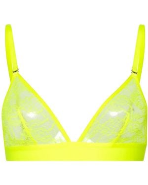 Maison Close Flashback Néon Triangle Bra - Yellow
