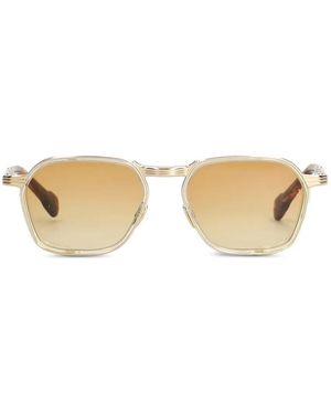 Jacques Marie Mage Beckett Geometric-Frame Sunglasses - Natural