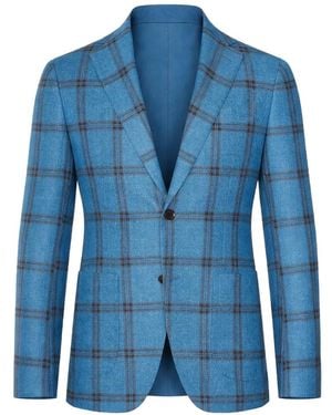 Sartorio Napoli Windowpane Blazer - Blue
