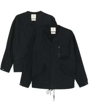 Snow Peak Hemdjacke mit Reißverschluss - Schwarz