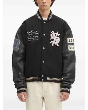 Ksubi Embroidered Varsity Jacket - Black