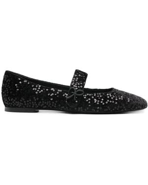 Roberto Festa Sequin-Embellished Ballerinas - Black