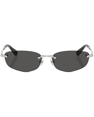 Swarovski Rectabgle-Frame Sunglasses - Metallic