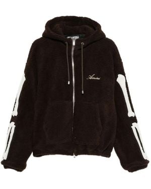 Amiri Zip-Up Hoodie - Black